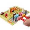 New Wooden Children Pretend Play Ice Cream Fruit Shop BBQ Afternoon Tea Set Toy Montessori Education Cutting Food Toys For Kids