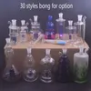 Factory Outlet 30Styles Pocket Mini Glass Oil Burner Bong 10mm Female Smoking Water Pipe Inline Birdcage Matrix Honeycomb Bong Ash Catcher with Smoking Accessories