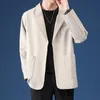 Tfetters costumes de mariage pour hommes coréen Fi couleur unie intelligent décontracté quotidien jeunes hommes veste printemps lâche beau blazer hommes J56y #