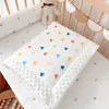 Blankets Big Size 3D Dot Muslin Cotton Thick Heart Print Soft Baby Blanket Spring Toddler Crib Quilt Child