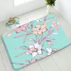 Bath Mats Non-Slip Mat Color Flower Plant Kitchen Bedroom Doormat Rug Home Carpet Absorbent Floor Flannel Washable Foot Pads