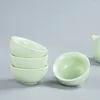 Teegeschirr Sets Chinesische Teaset Keramik Tragbare Teekanne Set Outdoor Reise Gaiwan Tee Tassen Zeremonie Teetasse Mit Einkaufstasche Feine geschenk