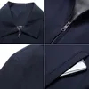 Effen Kleur Mannen Casual Jassen voor Mannen Losse Busin Jassen Mannen Sociale Blazer Middelbare Leeftijd Dunne Werk Bovenkleding Lente Herfst E9oN #