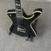 E-Gitarre schwarz ICEMAN 6 Saiten Mahagoni Holz Korpus Palisander Griffbrett Unterstützung Costomization Freeshippings