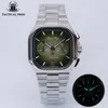 Inne zegarki Mens Tactical Frog Watch 40 mm VK64 Ruch kwarcowy Sapphire C3 Super jasny wodoodporny 10Atm Watch J240326