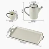 Teaware Sets High-color Nordic Water Set Home Living Room Light Luxury Ceramic Guests Housewarming Kettle Cup Tea