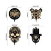 Hooks 4 Pieces Wall Boho Theme For Keys Coat Robe Towel Modern Gagets Hangers Adhesive B03E