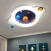 Plafonniers LED nordique planétaire moderne et minimaliste chambre d'enfant décoration intérieure luminaires créatifs