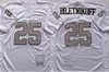 1984 1994 Football rétro 32 Marcus Allen Jersey 25 Fred Biletnikoff 78 Art Shell 42 Ronnie Lott 81 Tim Brown 60 Otis Sistrunk Vintage Noir Blanc 75e anniversaire