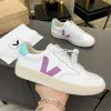 2024 New French Brazil Green Low-Carbon Life v Organic Cotton Flats Platform Sneakers Women Casual Shoes Classic White Designer Shoes Mens Laiders