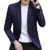 2023 Men's Autumn Single Butt Slim-Fitting Suit Jacket Youth Fi Printed Handsome Casual blazer e742#