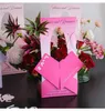 Cadeau cadeau boîte à fleurs en forme de coeur kraft papier emballage arrangement art floral fête des mères petite amie de la Saint-Valentin