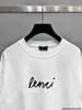 Designer Ins 22ss inizio primavera iniziali stampate amanti OS T-shirt manica corta Tee 476W