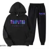 Tracksuis de survêtement masculin Tournure de survêtement Hooded 2 pièces Set Sweat-shirt Sweat-shirt Sweatwear Jogging Jogging Tenfit Trapstar Man Tissu