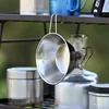 Koeman Outdoor Camping and Picnic Stainless Steel Multi functional Syrah Cup with Hanging Bowl and Water Cup