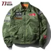 ma1 Bomber Jacket Uomo Primavera Autunno Streetwear Ricamo Air Force Giacca da baseball Maschile Giacca a vento militare Chaqueta Hombre i5LV #