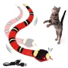 Smart Sensing Interaktives Katzenspielzeug, automatisches elektronisches Schlangen-Teasering-Spiel, USB wiederaufladbar, Kätzchen für Katzen, Hunde, Haustiere, 240314