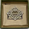 Pins Brooches Women Retro Brooch Classic Antique Style Sunflower Diamond 925 Silver Rhinestone Brooches Classy Party Jewelry Accessories Y240327