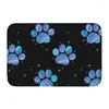 Tapis joli motif de pattes roses tapis de porte d'entrée