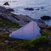 テントとシェルター3F ULギア740G OUDOOR ULTRALIGHT CAMPING TENT 3シーズン1シングルパーソンプロフェッショナル15Dナイロンコーティングロッドレステント24327