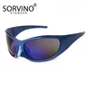 Occhiali da sole SORVINO Retro Wrap Big Frame Sport Driving Men Shades Occhiali da sole Trend Goggle Y2K Donna Uomo Hip