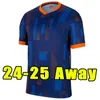 2024 2025 Holanda MEMPHIS camisas de futebol DE JONG Holland DE LIGT WIJNALDUM VAN DJK 24 25 camisa de futebol masculino kit infantil DUMFRIES FÃS Jogador versão 3XL 4XL