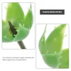 Dekorativa blommor 100 datorer Flower Core Soap Holder Artificial Fake Calyxes Plastic Green Sepals