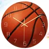 Wall Clocks Sports Clock Basketball Mute Decorative Silent For Living Room Bedroom Kids Time