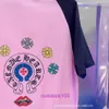 メンズTシャツ女性クロムハートデザイナーTシャツcottons春のための新しいニッチデザイン24コントラストスリーブサンスクリットプリントリアルロゴ9poj