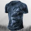 Yaz T-Shirt Hayvan Li 3D Baskılı Kısa Kollu Sokak Çekimleri Büyük Boy Üstler Fi Günlük Giyim Erkekleri Li T-Shirt Spor Giyim D2LV#