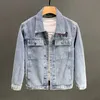 Denim jasje heren nieuwe herfst revers casual werkkleding lente en herfst kleding heren bovenkleding heren jas koreaanse fi s2zv #