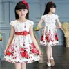 Girl's Dresses Summer Kids Girl Flower Dress 2024 Party Sleeveless A-line Princess Tight Waist Dresses 2 4 10 To 12 Years Old Cute Baby Clothes yq240327