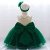 Robes d'anniversaire/de fête pour fille, vert doux, rose, Fushcia, vin, bijoux, robes de concours de beauté, robes de demoiselle d'honneur, jupes de tous les jours, vêtements pour enfants, SZ 2-10 D327239