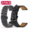 Accessoires Leren armband voor Xiaomi Watch S2 S1 Actief Smart Watch Accessoires Roestvrij stalen polsband voor Mi Watch Kleur 2 Riemriem