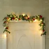 Decorative Flowers -Fake Rose Vine Plants Artificial Flower Hanging Ivy Home El Office Wedding Party Garden Arch Decor