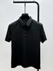 Polos pour hommes haut de gamme glace soie polo à manches courtes hommes marque t-shirt 2024 mode d'été sans couture couleur unie vêtements de sport