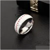 Кольцо Кольца Новый Футбол Баскетбол Спорт Для Женщин Мужчин Бейсбол Софтбол Регби Нержавеющая Сталь Палец Ювелирные Изделия Подарок Drop Deli Dh1Vx
