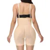 Dame taille ventre Shaper corps façonnage bretelles pantalons abdominaux faux fesses riche hanche levage boutonné fermeture éclair belle reliure corporelle une pièce