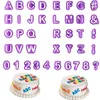 Moules de cuisson 40pcs Alphabet Gâteau Moules Cookie Cutter Figure Lettre DIY Fondant Moule Numéro Sucre Moule Décoration Cuisine Outils