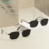 Sunglasses Metal Big Square Glasses Frames With Clip On And Spring Hinge Polarized For Myopia Prescription Lenses