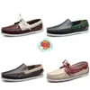 Chaussures pour hommes chaussures de voile chaussures décontractées en cuir respirant baskets de créateur de haute qualité GAI 38-45