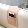 Storage Bags Cotton Linen Bedside Bag Organizer Bed Desk Sofa TV Remote Control Hanging Holder Pockets