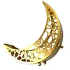 Dinnerware Sets Eid Fruit Plate Snack Tray Ramadan Serving Party Gold Decor Platter Decorative