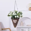 Dekorative Blumen 10 Köpfe künstliche rosa Rose Eukalyptus Bouquet Hochzeit Braut Blume Wohnzimmer Tisch Haus Dekoration Fälschte