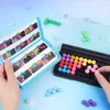 Intelligens Toys 3D Bead Puzzle Logical Tänkande Byggnadsblock 120 Utmaningar Games Focus Travel Game Montessori Toys Kids Gift 24327