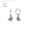 Designer Pandoras Orecchini padella anello farfalla anello brillante blu orecchini dipinti a mano eterna zircone cavo zircone rosa nuovi orecchini