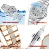 Luxury Style Mens 2022 Iced Out Diamonds Watch Arabic Dial armbandsur för unisex