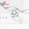 Küme Yüzük Toptan Fabrika Fiyatı 925 STERLING Gümüş Opal Prong Ayar Parmak Kadın Kız Hediyesi Yüksek Kalite