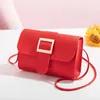 Schoudertassen Crossbody Dames Mode Mini Keten Flap Bag Schattig Eenvoudig Retro Meisjes Handtassen Casual All-match Ulzzang Chic Zacht Leer