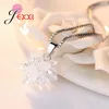 Chains Brand Women Flower 925 Sterling Silver Cubic Zircon Necklaces Clear Crystal Pendant Necklace Wedding Party Jewelry